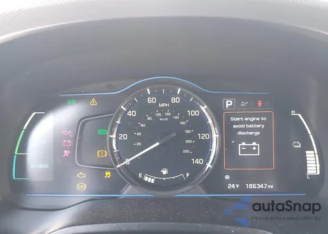 2019 Hyundai Ioniq Hybrid Blue из США, поврежденный, VIN KMHC65LC5KU167556